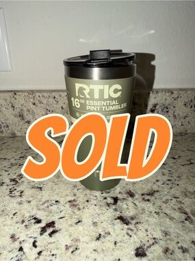 RTIC 16 oz Essential Pint Tumbler - Olive Green